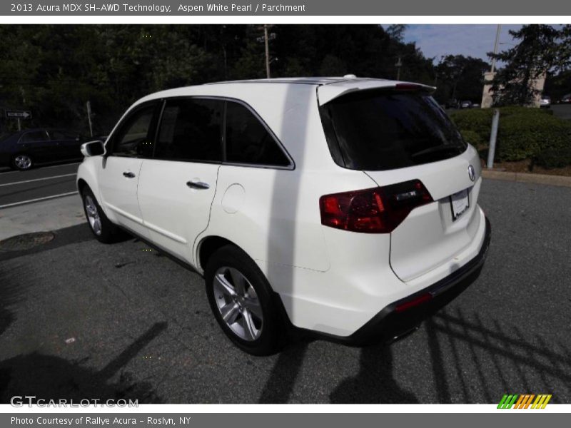 Aspen White Pearl / Parchment 2013 Acura MDX SH-AWD Technology