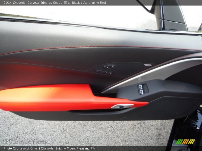 Black / Adrenaline Red 2014 Chevrolet Corvette Stingray Coupe Z51