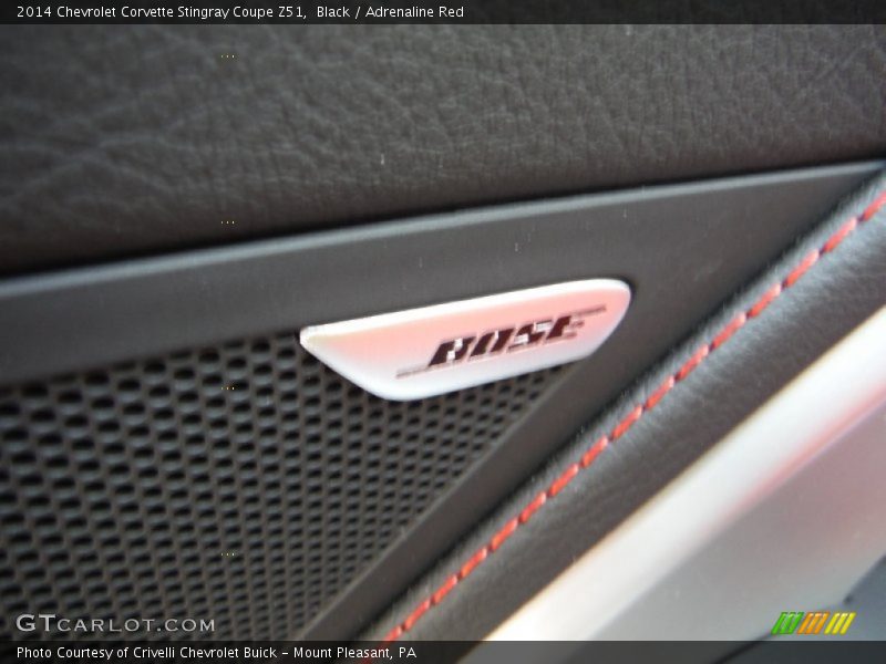Black / Adrenaline Red 2014 Chevrolet Corvette Stingray Coupe Z51