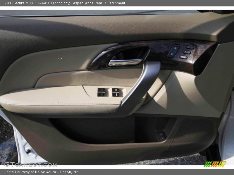 Aspen White Pearl / Parchment 2013 Acura MDX SH-AWD Technology