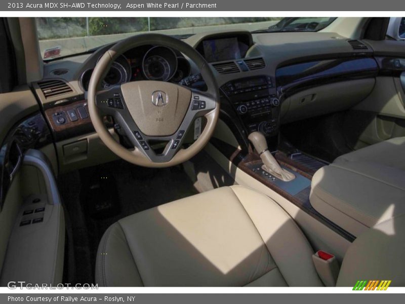 Aspen White Pearl / Parchment 2013 Acura MDX SH-AWD Technology