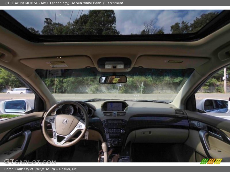 Aspen White Pearl / Parchment 2013 Acura MDX SH-AWD Technology