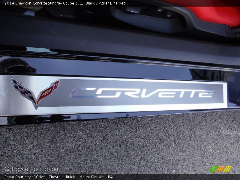 Black / Adrenaline Red 2014 Chevrolet Corvette Stingray Coupe Z51