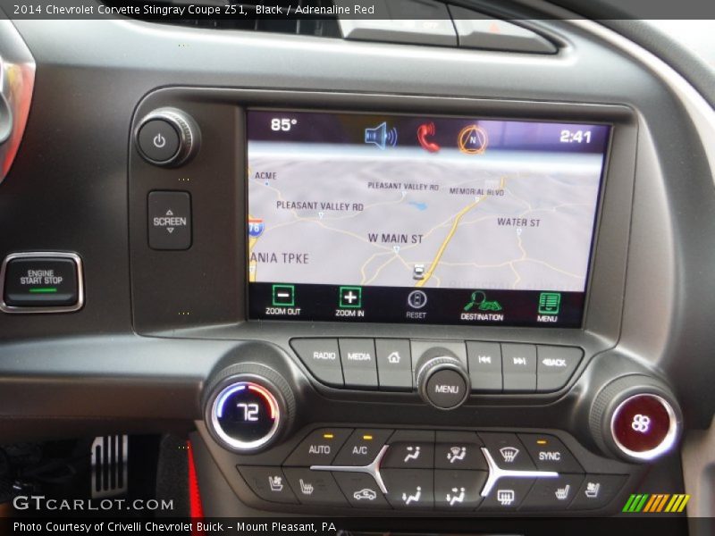 Controls of 2014 Corvette Stingray Coupe Z51