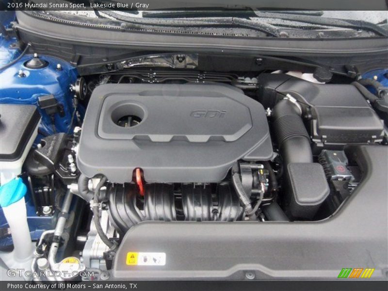Lakeside Blue / Gray 2016 Hyundai Sonata Sport