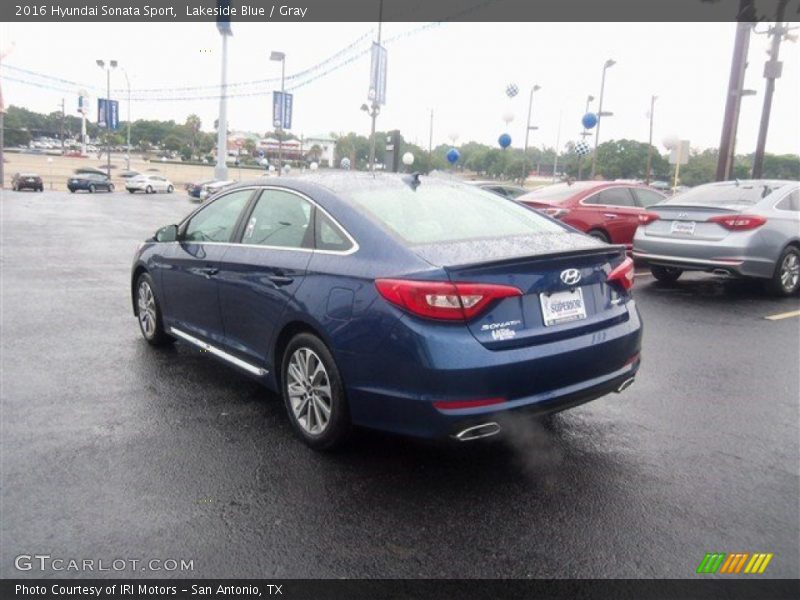 Lakeside Blue / Gray 2016 Hyundai Sonata Sport