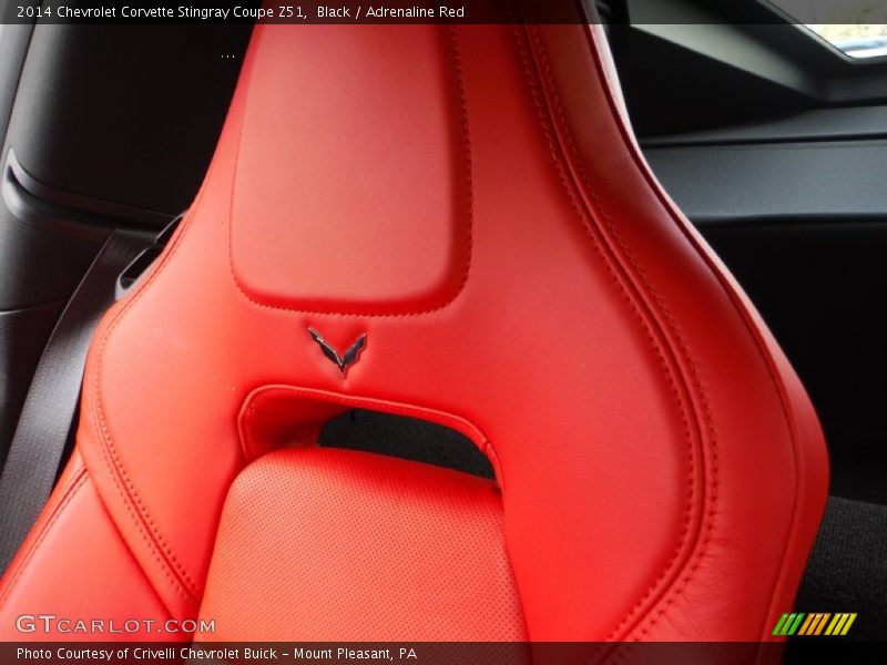 Black / Adrenaline Red 2014 Chevrolet Corvette Stingray Coupe Z51