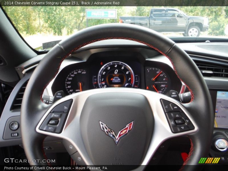 Black / Adrenaline Red 2014 Chevrolet Corvette Stingray Coupe Z51