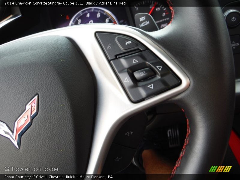 Black / Adrenaline Red 2014 Chevrolet Corvette Stingray Coupe Z51