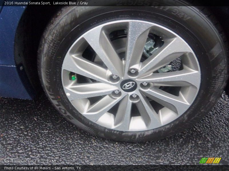 Lakeside Blue / Gray 2016 Hyundai Sonata Sport