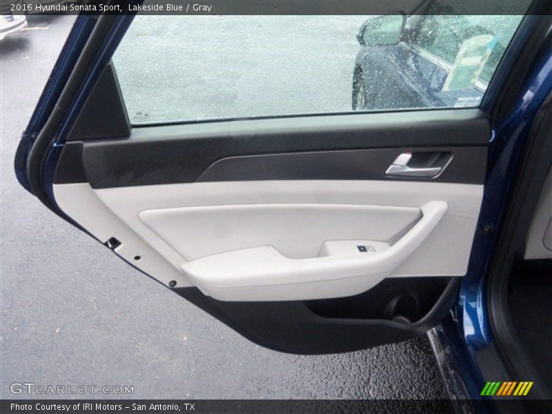 Lakeside Blue / Gray 2016 Hyundai Sonata Sport