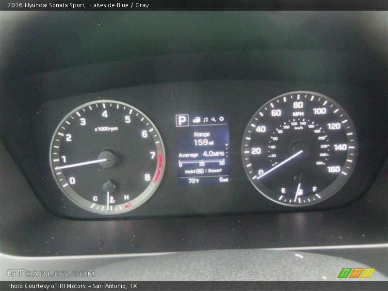 Lakeside Blue / Gray 2016 Hyundai Sonata Sport
