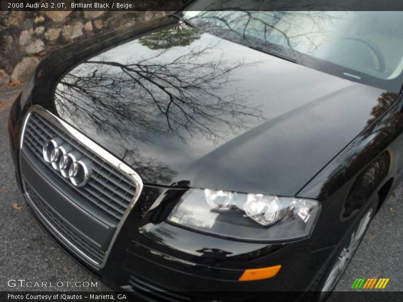 Brilliant Black / Beige 2008 Audi A3 2.0T