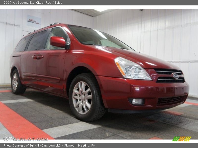 Claret Red / Beige 2007 Kia Sedona EX