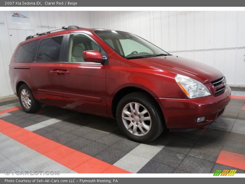 Claret Red / Beige 2007 Kia Sedona EX