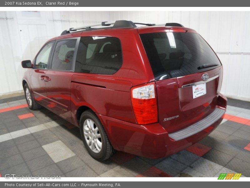 Claret Red / Beige 2007 Kia Sedona EX