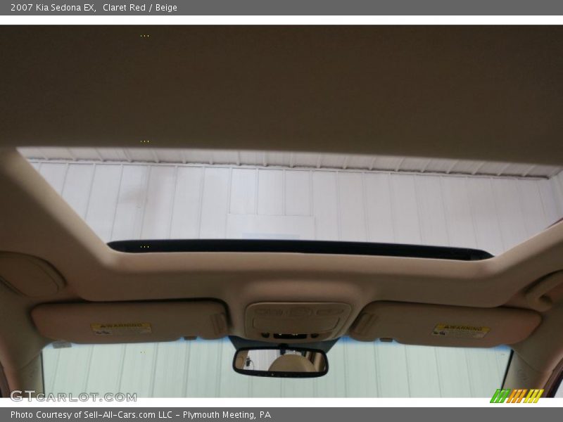 Claret Red / Beige 2007 Kia Sedona EX