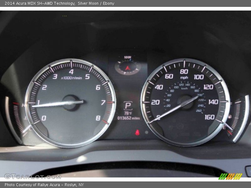 Silver Moon / Ebony 2014 Acura MDX SH-AWD Technology
