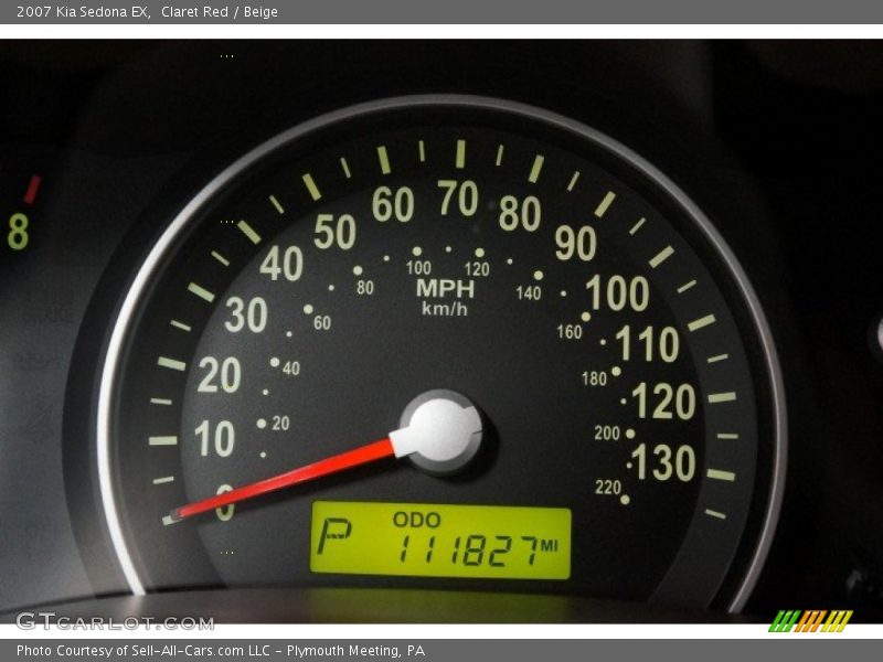 Claret Red / Beige 2007 Kia Sedona EX