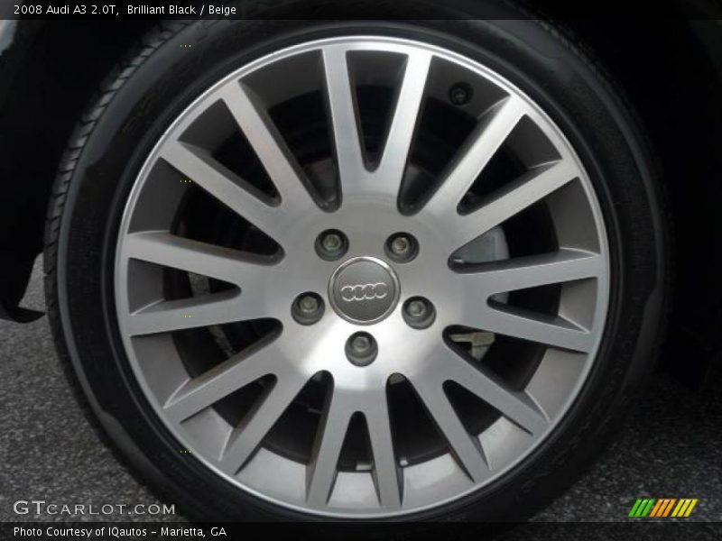 Brilliant Black / Beige 2008 Audi A3 2.0T
