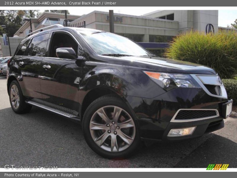 Crystal Black Pearl / Umber 2012 Acura MDX SH-AWD Advance