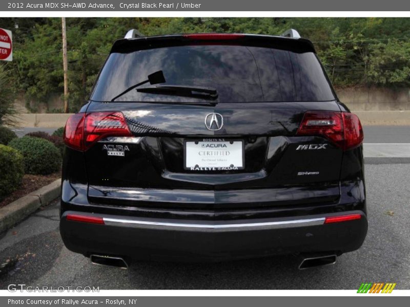 Crystal Black Pearl / Umber 2012 Acura MDX SH-AWD Advance