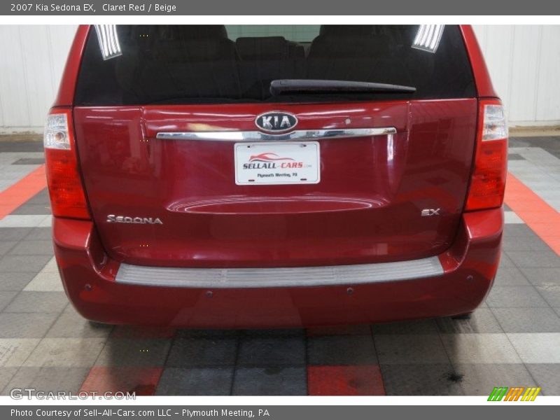 Claret Red / Beige 2007 Kia Sedona EX