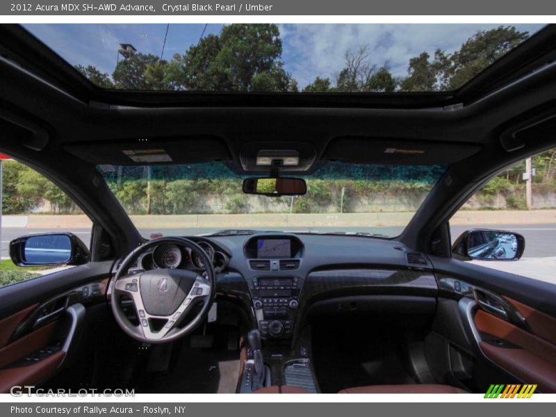 Crystal Black Pearl / Umber 2012 Acura MDX SH-AWD Advance
