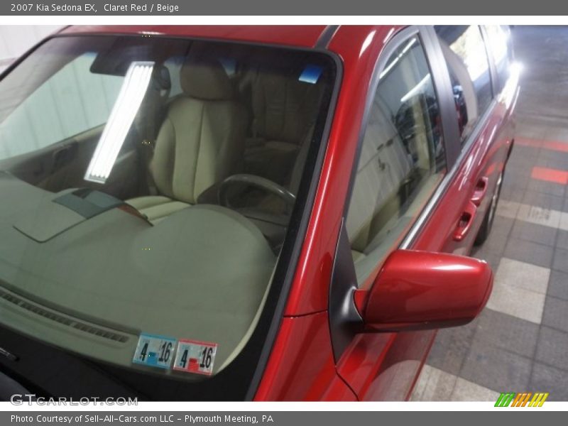 Claret Red / Beige 2007 Kia Sedona EX