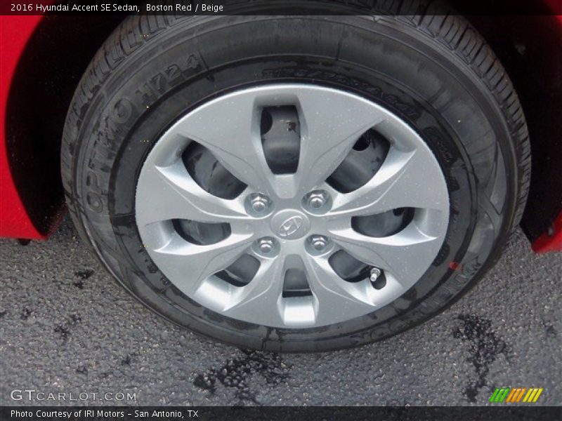 Boston Red / Beige 2016 Hyundai Accent SE Sedan
