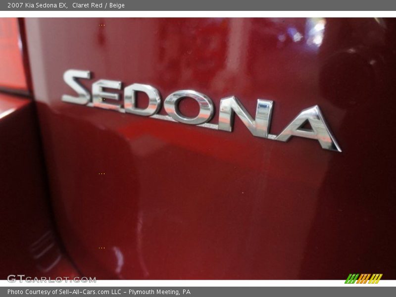 Claret Red / Beige 2007 Kia Sedona EX