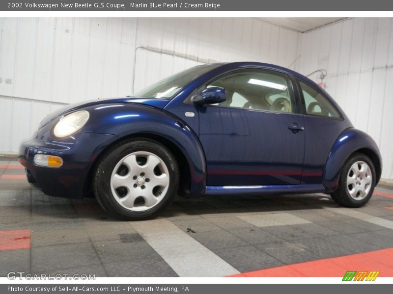 Marlin Blue Pearl / Cream Beige 2002 Volkswagen New Beetle GLS Coupe