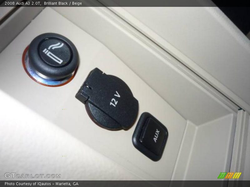 Brilliant Black / Beige 2008 Audi A3 2.0T