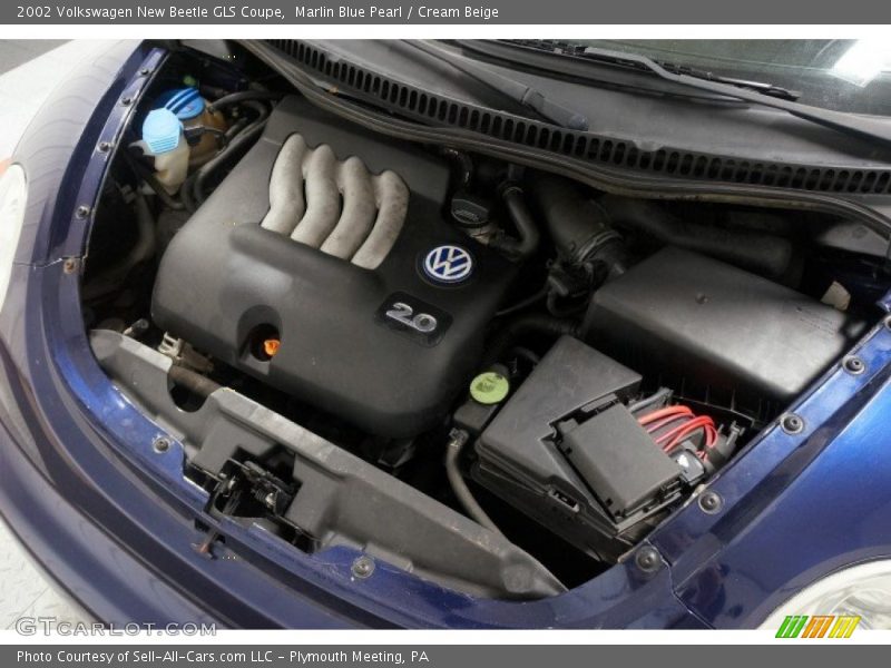 Marlin Blue Pearl / Cream Beige 2002 Volkswagen New Beetle GLS Coupe