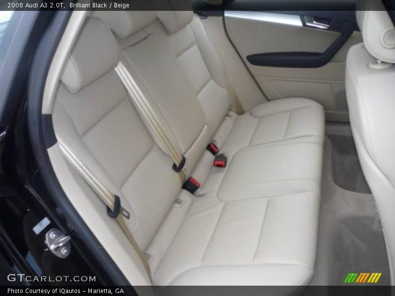 Brilliant Black / Beige 2008 Audi A3 2.0T