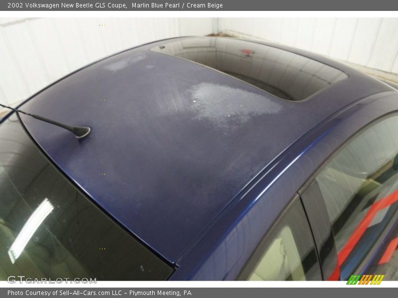 Marlin Blue Pearl / Cream Beige 2002 Volkswagen New Beetle GLS Coupe