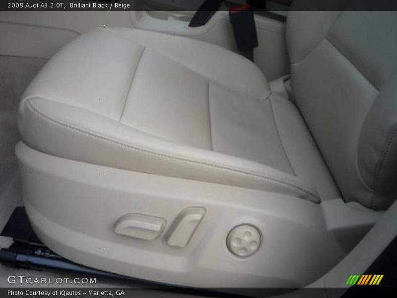 Brilliant Black / Beige 2008 Audi A3 2.0T