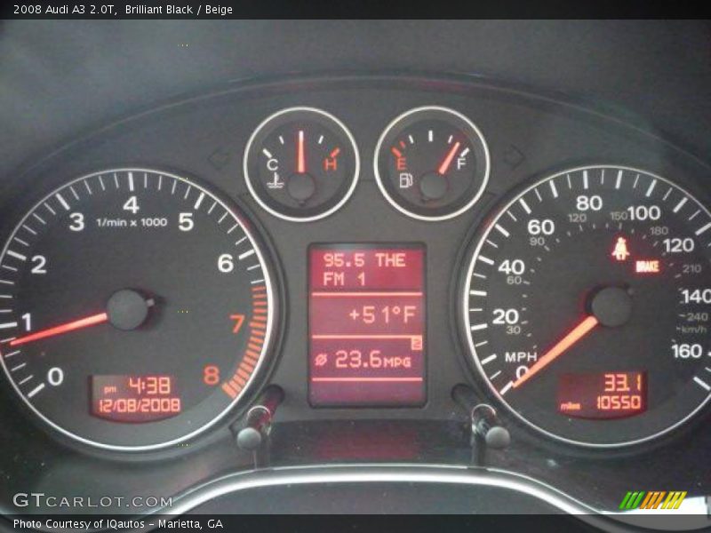 Brilliant Black / Beige 2008 Audi A3 2.0T
