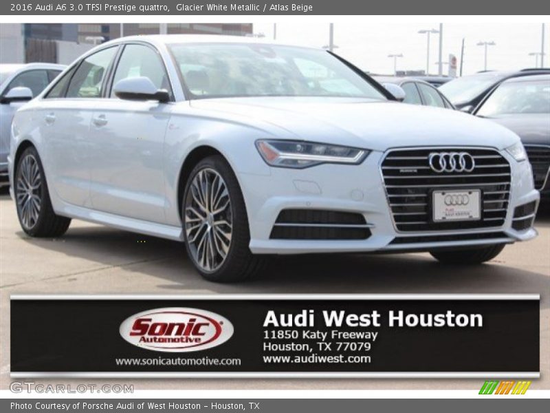Glacier White Metallic / Atlas Beige 2016 Audi A6 3.0 TFSI Prestige quattro
