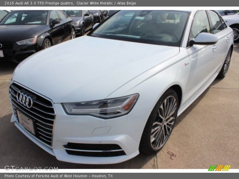 Glacier White Metallic / Atlas Beige 2016 Audi A6 3.0 TFSI Prestige quattro