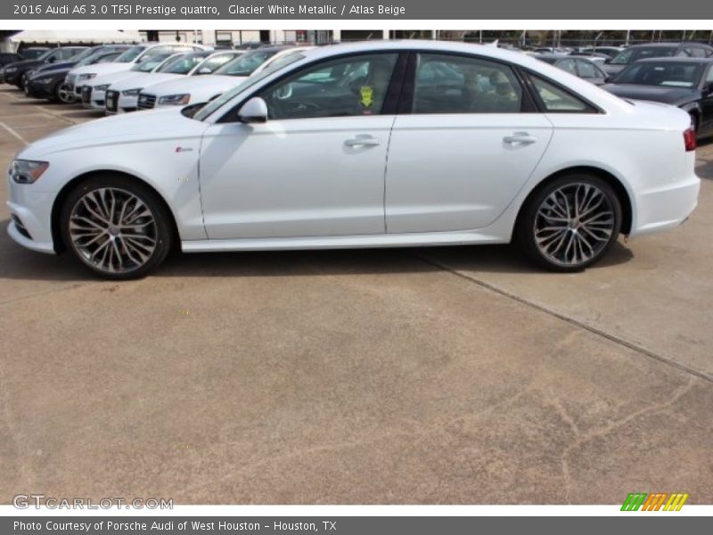 Glacier White Metallic / Atlas Beige 2016 Audi A6 3.0 TFSI Prestige quattro