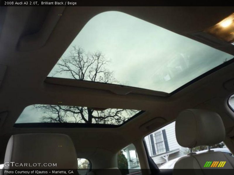 Brilliant Black / Beige 2008 Audi A3 2.0T
