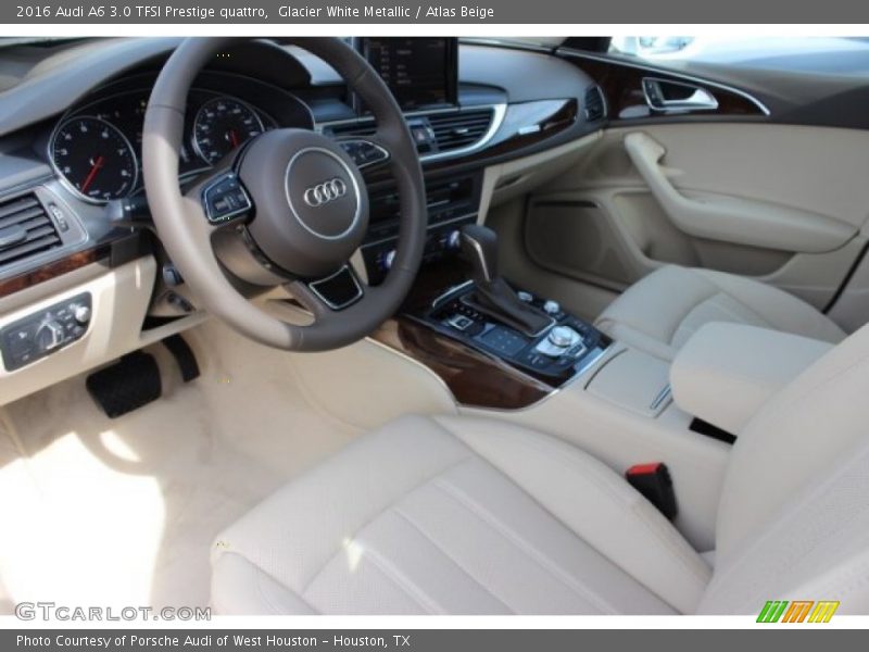 Glacier White Metallic / Atlas Beige 2016 Audi A6 3.0 TFSI Prestige quattro