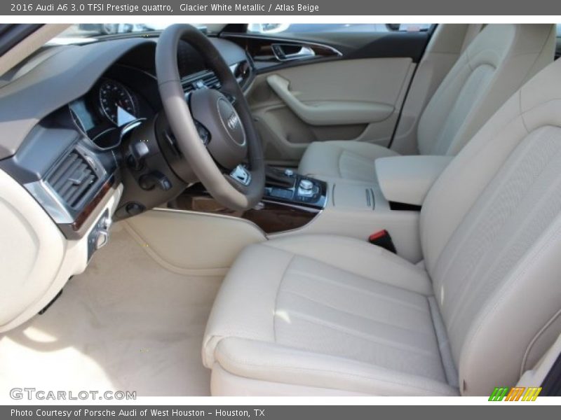 Glacier White Metallic / Atlas Beige 2016 Audi A6 3.0 TFSI Prestige quattro