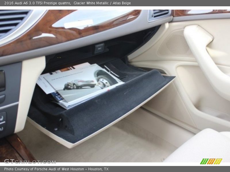 Glacier White Metallic / Atlas Beige 2016 Audi A6 3.0 TFSI Prestige quattro