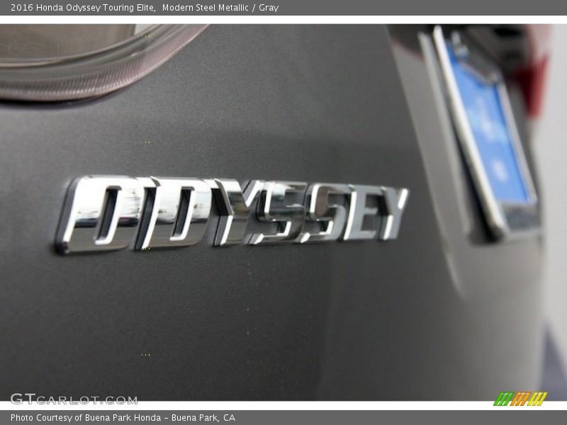Modern Steel Metallic / Gray 2016 Honda Odyssey Touring Elite