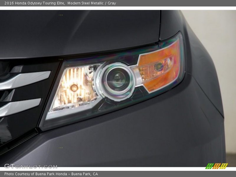 Modern Steel Metallic / Gray 2016 Honda Odyssey Touring Elite