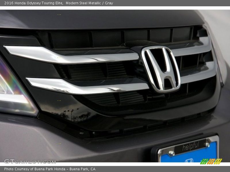 Modern Steel Metallic / Gray 2016 Honda Odyssey Touring Elite