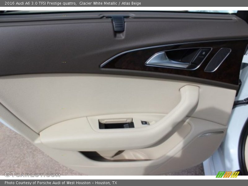 Glacier White Metallic / Atlas Beige 2016 Audi A6 3.0 TFSI Prestige quattro
