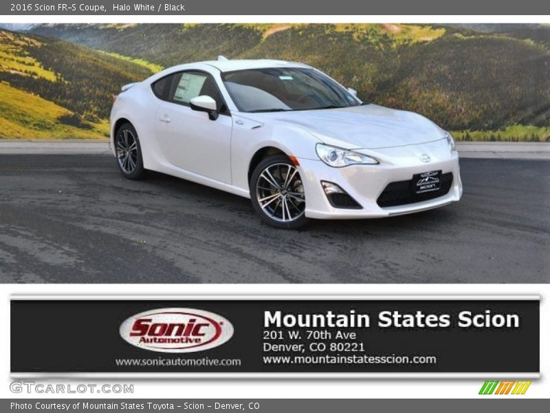 Halo White / Black 2016 Scion FR-S Coupe